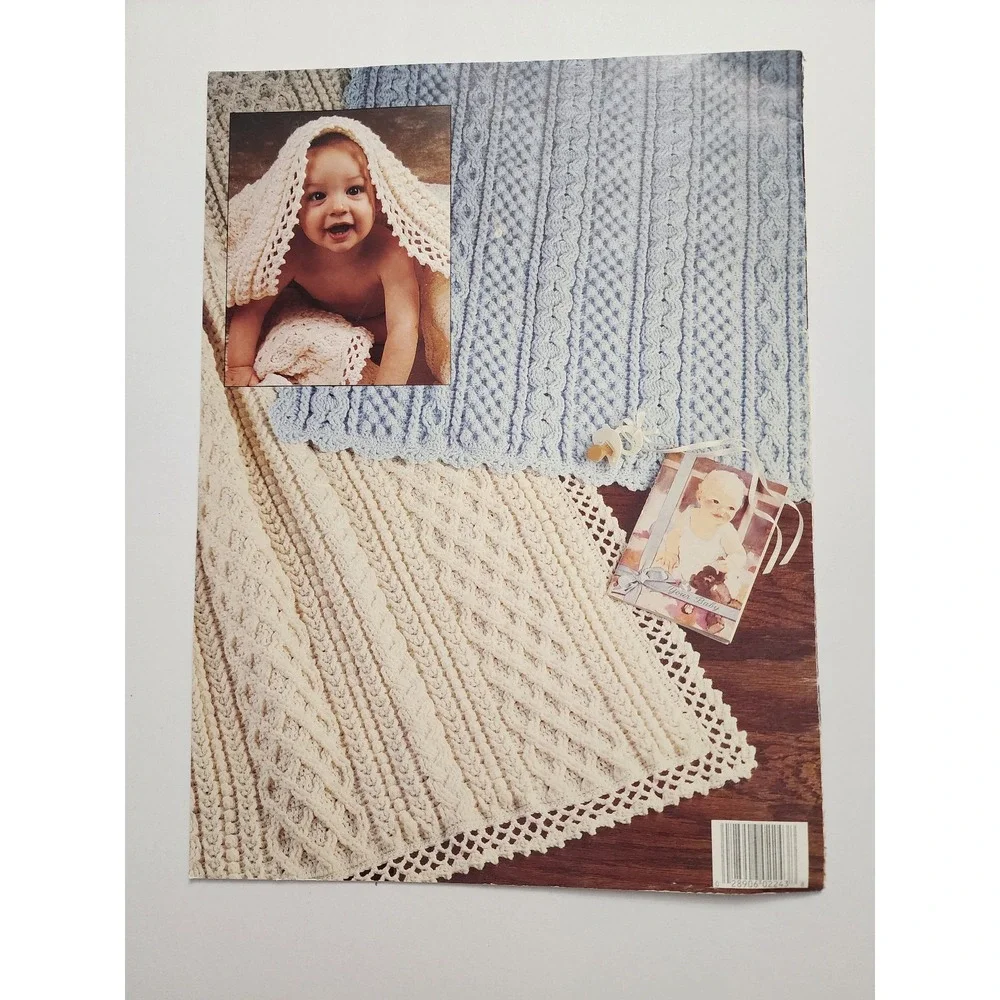 1992 Leisure Arts Aran‎ Baby Afghans To Crochet Mary Jane Protus